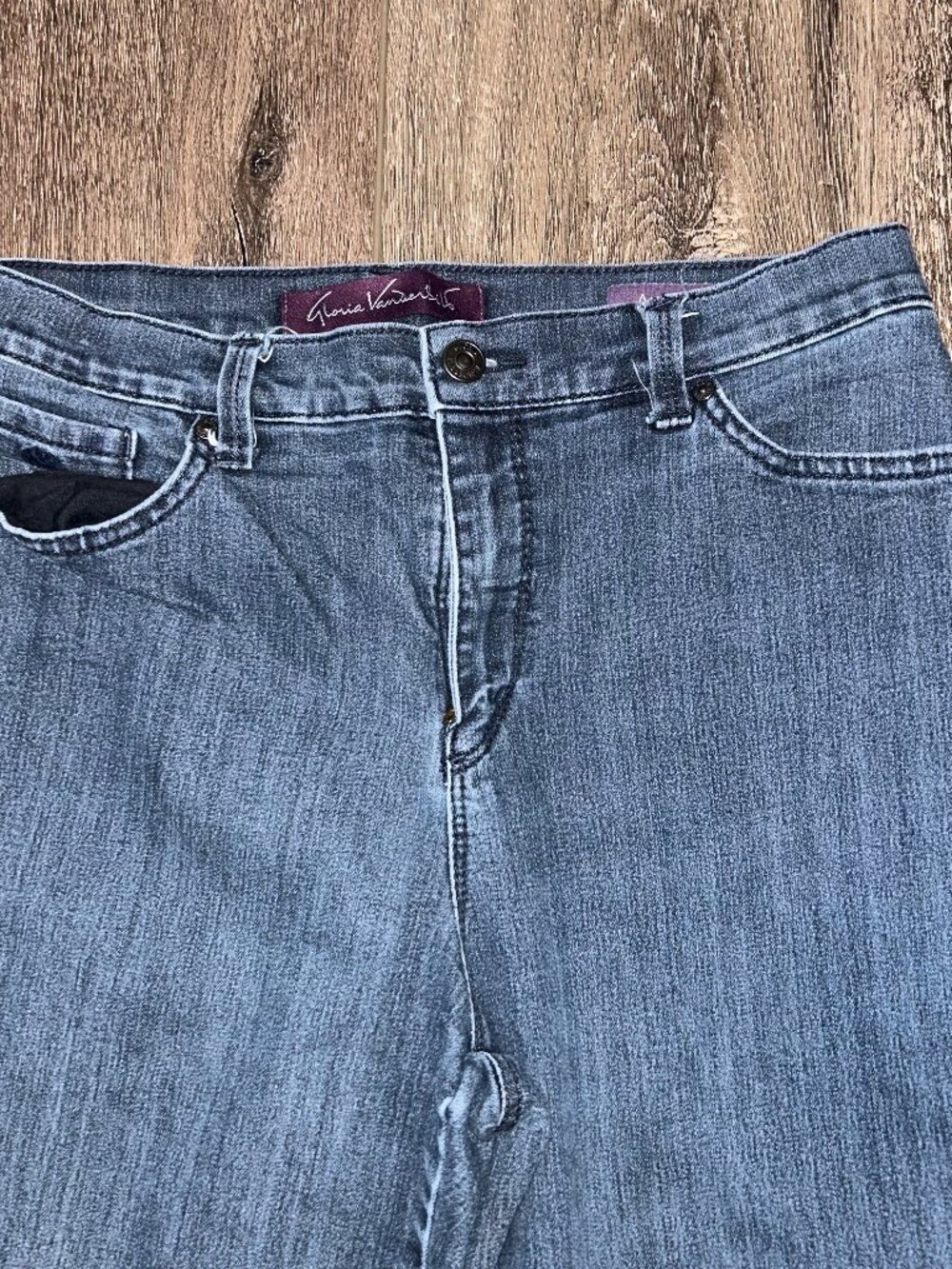 Gloria Vanderbilt Jeans Womens 10S SHORT Blue Denim Amanda Medium Wash 30x28 - Picture 2 of 6